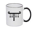 Grille Black Handle Alchemy Mug GOTHIC GOTH HORROR STARS HORROSCOPE BLACK MAGIC MUG