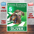 Guess With Jess 3 Style Theme Personalised Kidshows Birthday Card (SA)