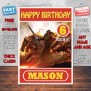 Personalised Guild Wars 2 Artwork Inspired Style Game Kids Inspired Birthday Card (SA)