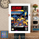 Gunforce Super Nintendo GAME INSPIRED THEME Retro Gaming Poster A4 A3 A2 Or A1