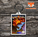 Gun Smoke Retro NES Game Cover Art Gaming Keyring