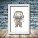 Personalised Hagrid Word Art Poster Print - Inspired By Pop Figures