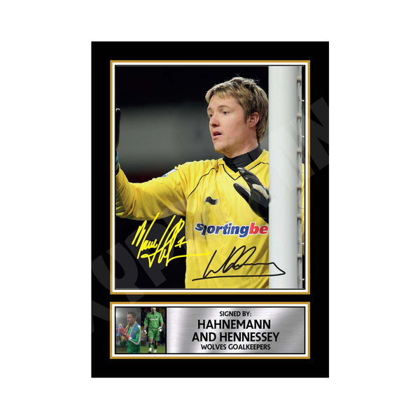 HAHNEMANN _ HENNESSEY Football Player Printed Signature Print