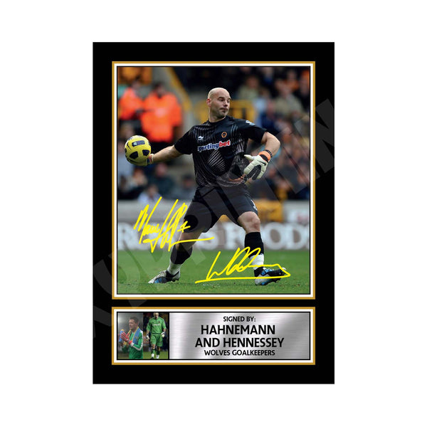 HAHNEMANN _ HENNESSEY 2 Football Player Printed Signature Print