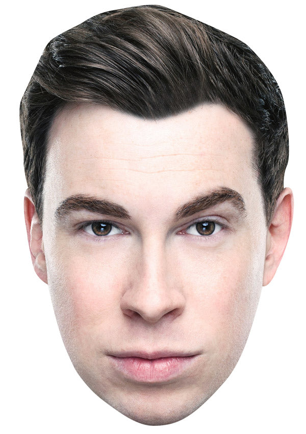 HARDWELL JB - Music Star Fancy Dress Cardboard Celebrity Party Face Mask