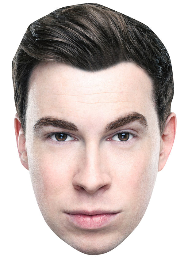 HARDWELL JB - Music Star Fancy Dress Cardboard Celebrity Party Face Mask