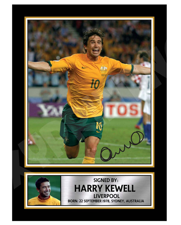 HARRY KEWELL 1 Football Player Printed Signature Print