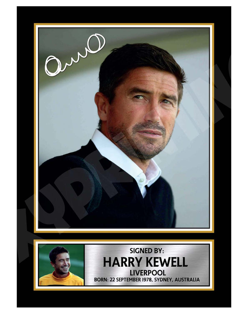 HARRY KEWELL 2 Limited Edition Football Player Signed Print - Football