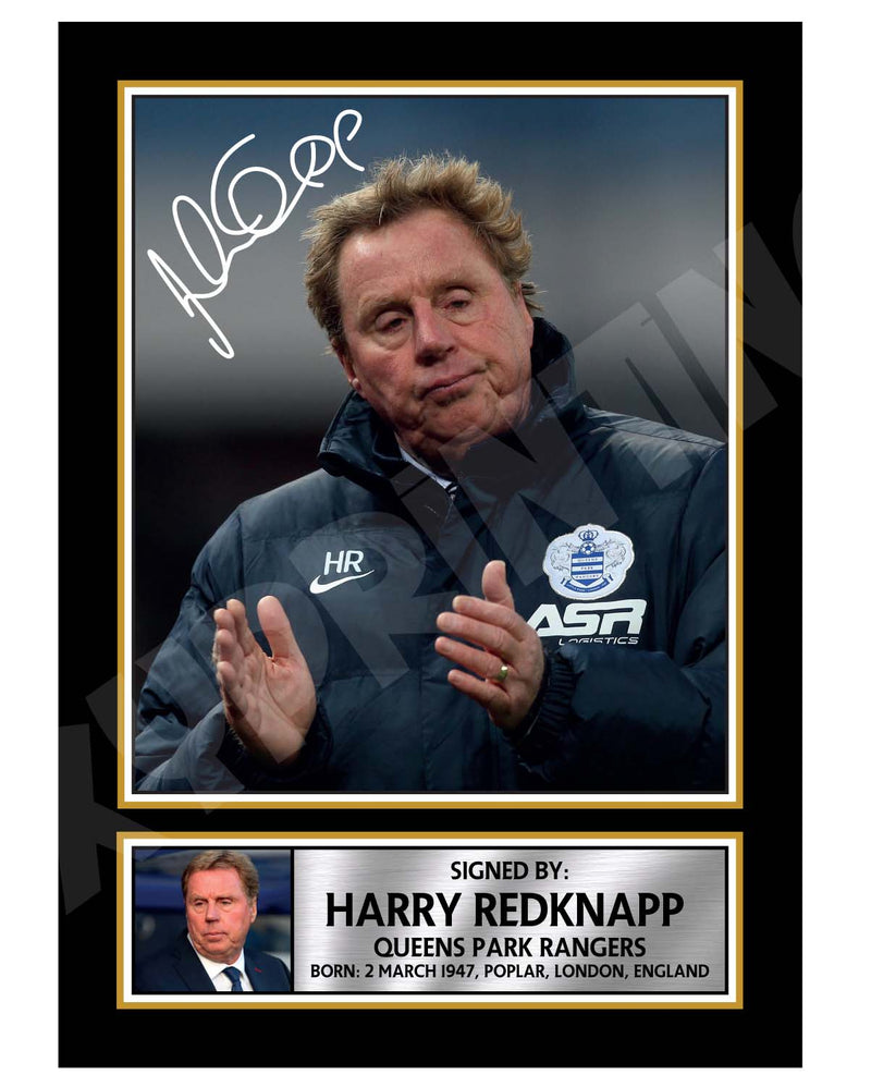 HARRY REDKNAPP 2 Limited Edition Football Player Signed Print - Football