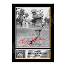 HARRY VARDON Limited Edition Golfer Signed Print - Golf
