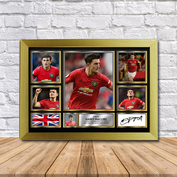 Harry Maguire Printed Signature Print