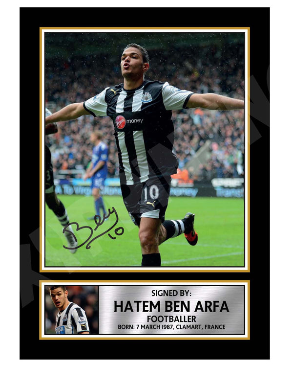 HATEM BEN 2 Football Player Printed Signature Print