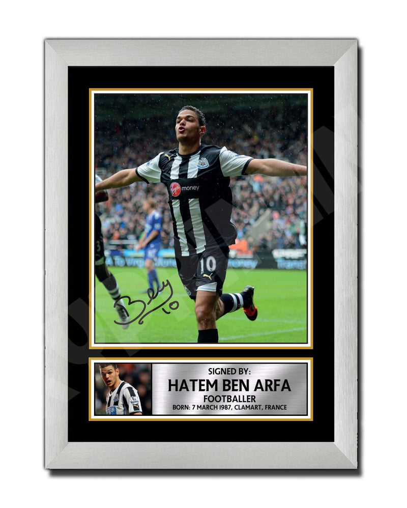 HATEM BEN 2 Limited Edition Football Player Signed Print - Football