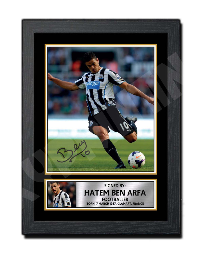 HATEM BEN (1) Limited Edition Football Player Signed Print - Football