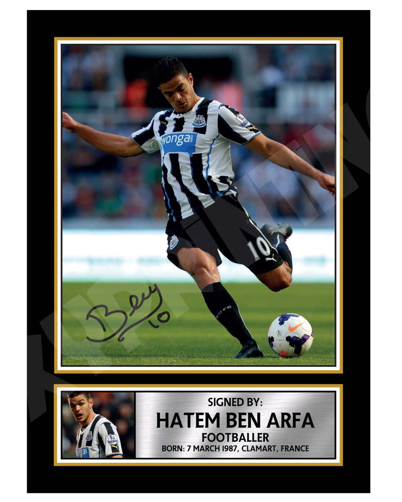 HATEM BEN (1) Limited Edition Football Player Signed Print - Football