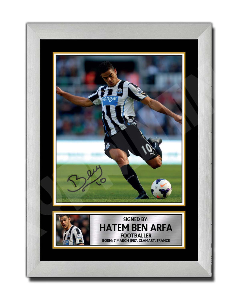 HATEM BEN (1) Limited Edition Football Player Signed Print - Football
