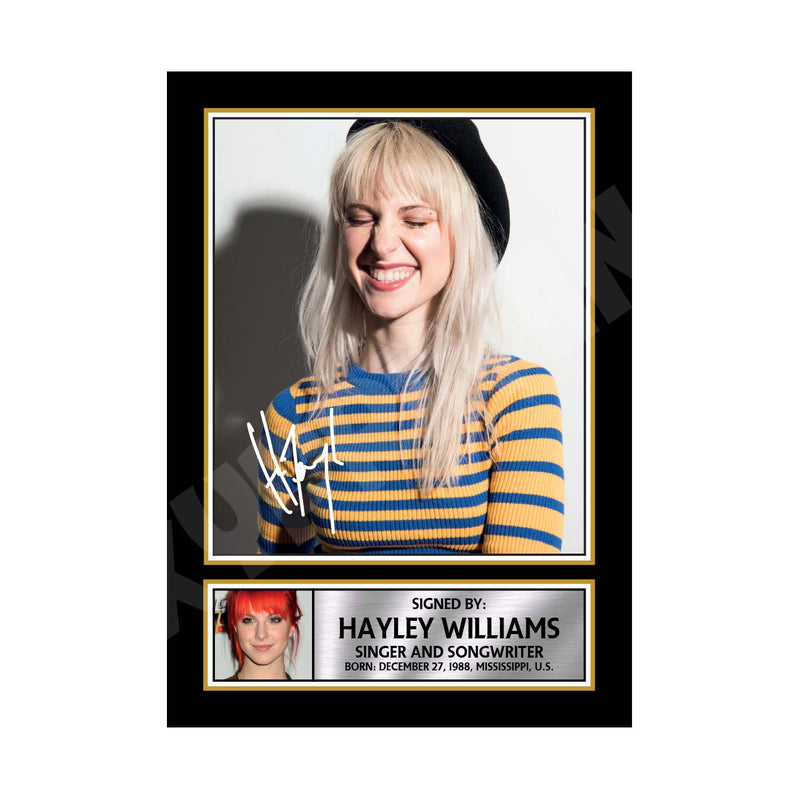 HAYLEY WILLIAMS 2 Limited Edition Music Signed Print