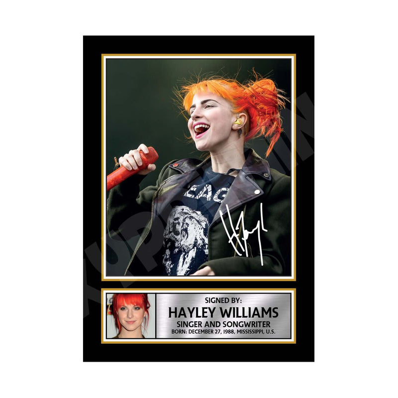 HAYLEY WILLIAMS (1) Limited Edition Music Signed Print