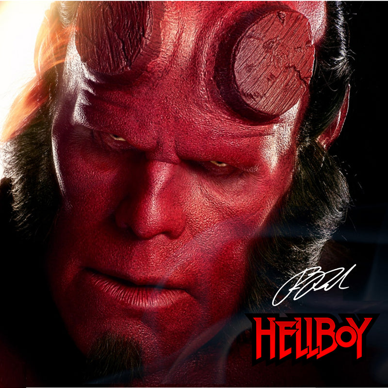 Hellboy Signed Lego Display Case - Minifigure Display Background and Frames
