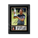 HENRIK STENSON 2 Limited Edition Golfer Signed Print - Golf