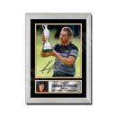 HENRIK STENSON 2 Limited Edition Golfer Signed Print - Golf