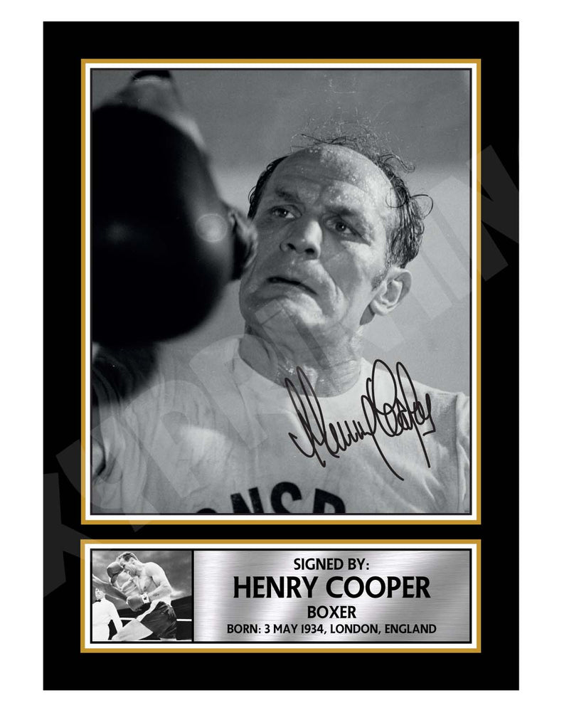 HENRY COOPER Limited Edition Boxer Signed Print - Boxing