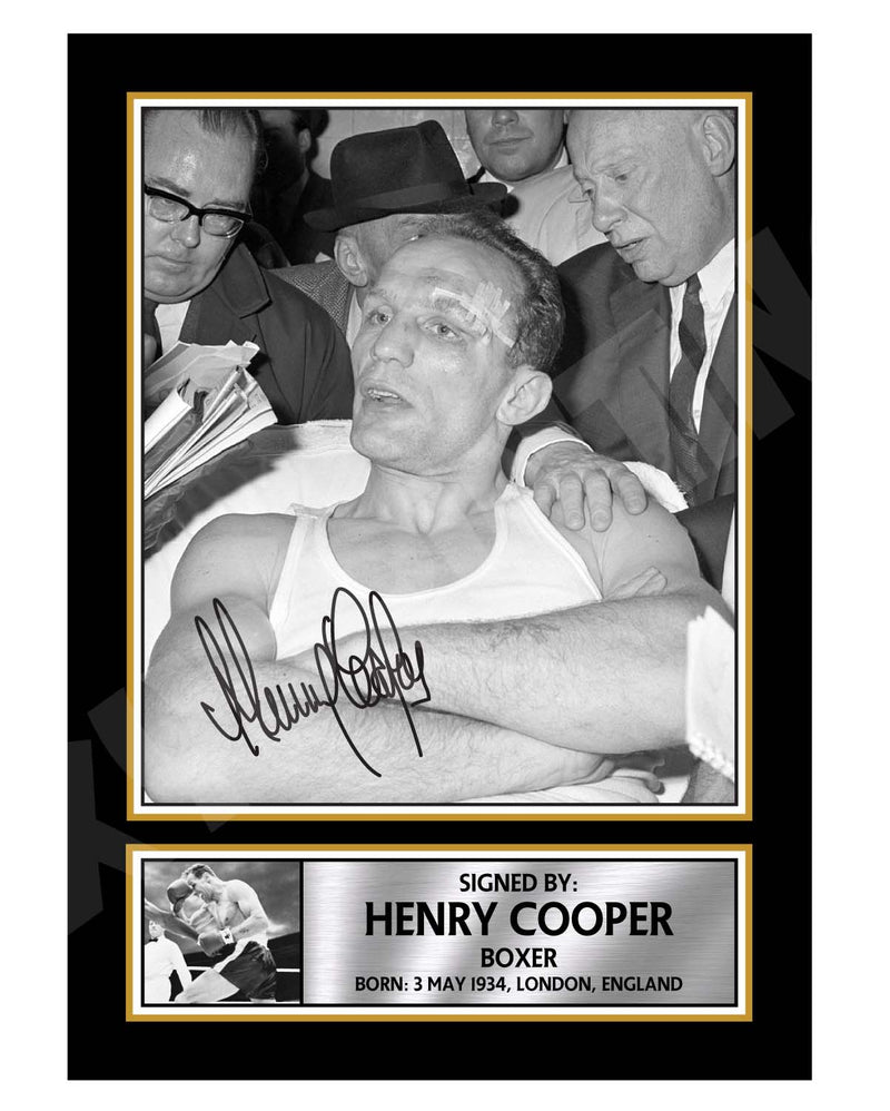 HENRY COOPER 2 Limited Edition Boxer Signed Print - Boxing