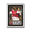 HENRY + BERGKAMP 2 Limited Edition Football Player Signed Print - Football