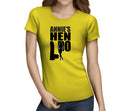 Hen Silhouette Black Custom Hen T-Shirt - Any Name - Party Tee