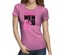 Hen Silhouette Colour Custom Hen T-Shirt - Any Name - Party Tee