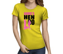 Hen Silhouette Colour Custom Hen T-Shirt - Any Name - Party Tee