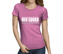 Hen Squad White Custom Hen T-Shirt - Any Name - Party Tee