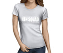 Hen Squad White Custom Hen T-Shirt - Any Name - Party Tee