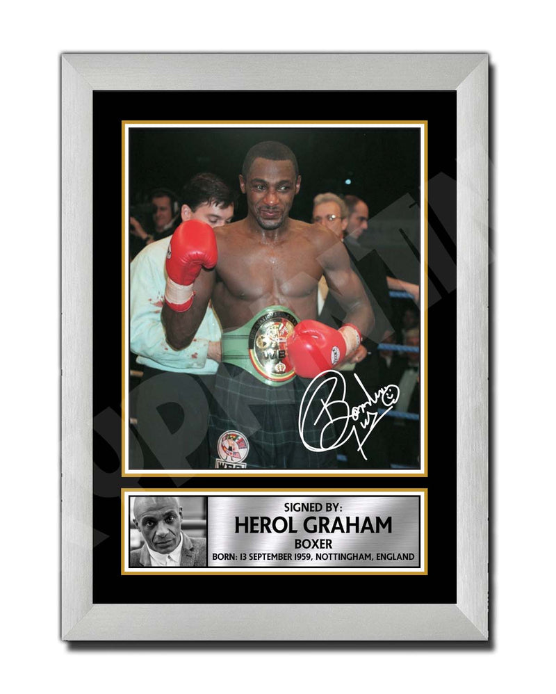 HEROL BOMBER Limited Edition Boxer Signed Print - Boxing