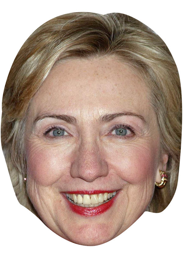 HILARY CLINTON JB - TV Star Fancy Dress Cardboard Celebrity Party Face Mask