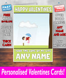 PERSONALISED HIS OR HERS Boyfriend Girlfriend Hubby Wife Lover Style KE100 Valentines Day Card