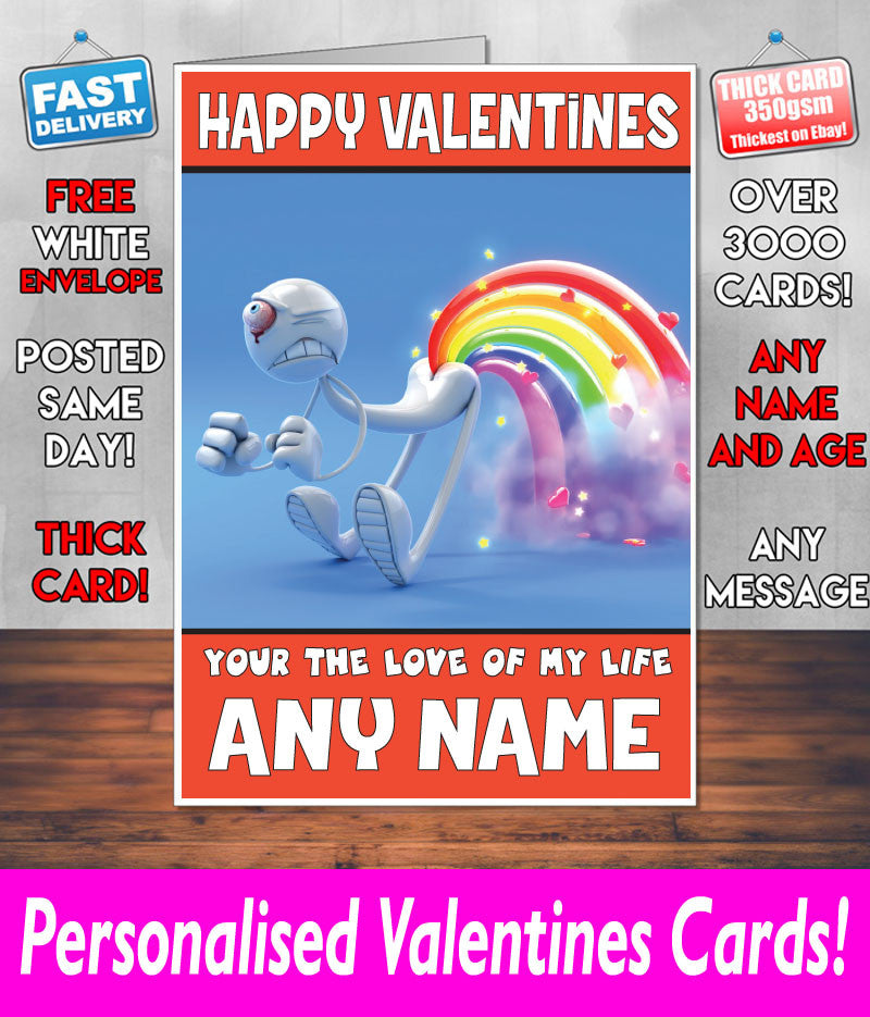 PERSONALISED HIS OR HERS Boyfriend Girlfriend Hubby Wife Lover Style KE101 Valentines Day Card