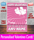 PERSONALISED HIS OR HERS Boyfriend Girlfriend Hubby Wife Lover Style KE112 Valentines Day Card