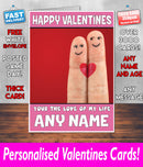 PERSONALISED HIS OR HERS Boyfriend Girlfriend Hubby Wife Lover Style KE114 Valentines Day Card