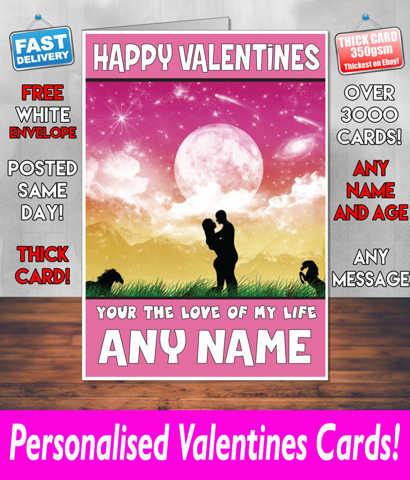 PERSONALISED HIS OR HERS Boyfriend Girlfriend Hubby Wife Lover Style KE121 Valentines Day Card