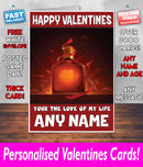 PERSONALISED HIS OR HERS Boyfriend Girlfriend Hubby Wife Lover Style KE132 Valentines Day Card