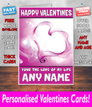 PERSONALISED HIS OR HERS Boyfriend Girlfriend Hubby Wife Lover Style KE139 Valentines Day Card