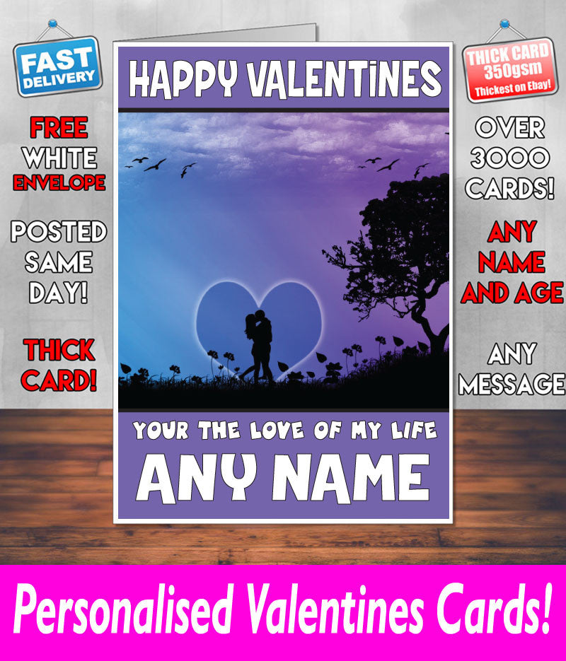 PERSONALISED HIS OR HERS Boyfriend Girlfriend Hubby Wife Lover Style KE142 Valentines Day Card