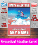 PERSONALISED HIS OR HERS Boyfriend Girlfriend Hubby Wife Lover Style KE148 Valentines Day Card