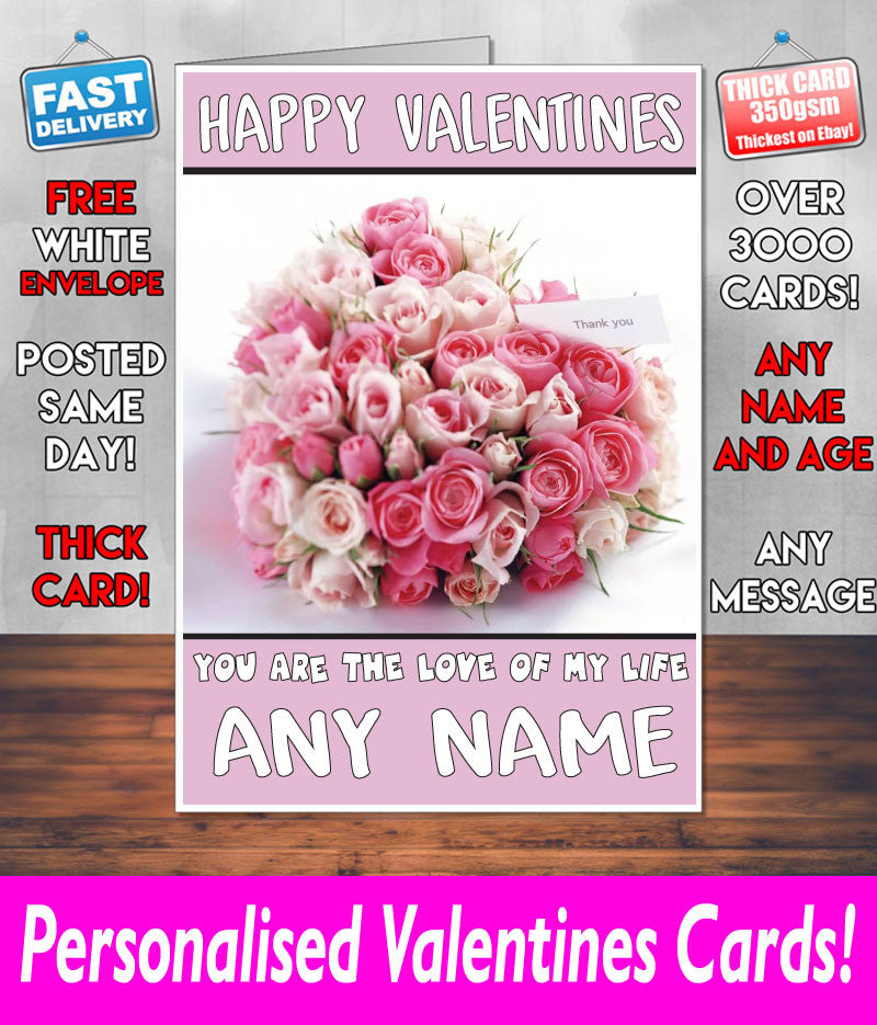 PERSONALISED HIS OR HERS Boyfriend Girlfriend Hubby Wife Lover Style KE155 Valentines Day Card