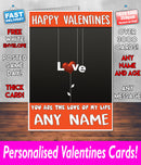 PERSONALISED HIS OR HERS Boyfriend Girlfriend Hubby Wife Lover Style KE157 Valentines Day Card