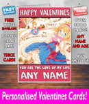 PERSONALISED HIS OR HERS Boyfriend Girlfriend Hubby Wife Lover Style KE162 Valentines Day Card