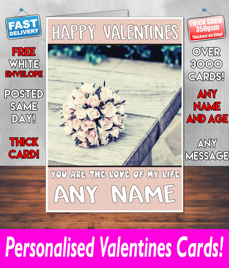 PERSONALISED HIS OR HERS Boyfriend Girlfriend Hubby Wife Lover Style KE169 Valentines Day Card
