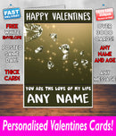 PERSONALISED HIS OR HERS Boyfriend Girlfriend Hubby Wife Lover Style KE170 Valentines Day Card