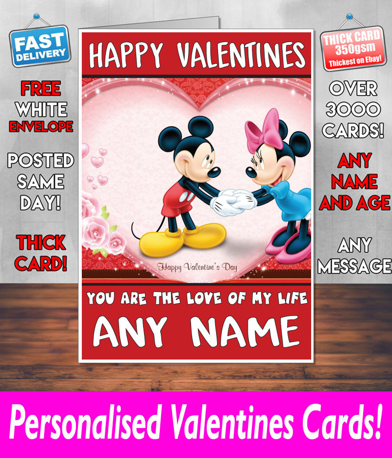 PERSONALISED HIS OR HERS Boyfriend Girlfriend Hubby Wife Lover Style KE172 Valentines Day Card